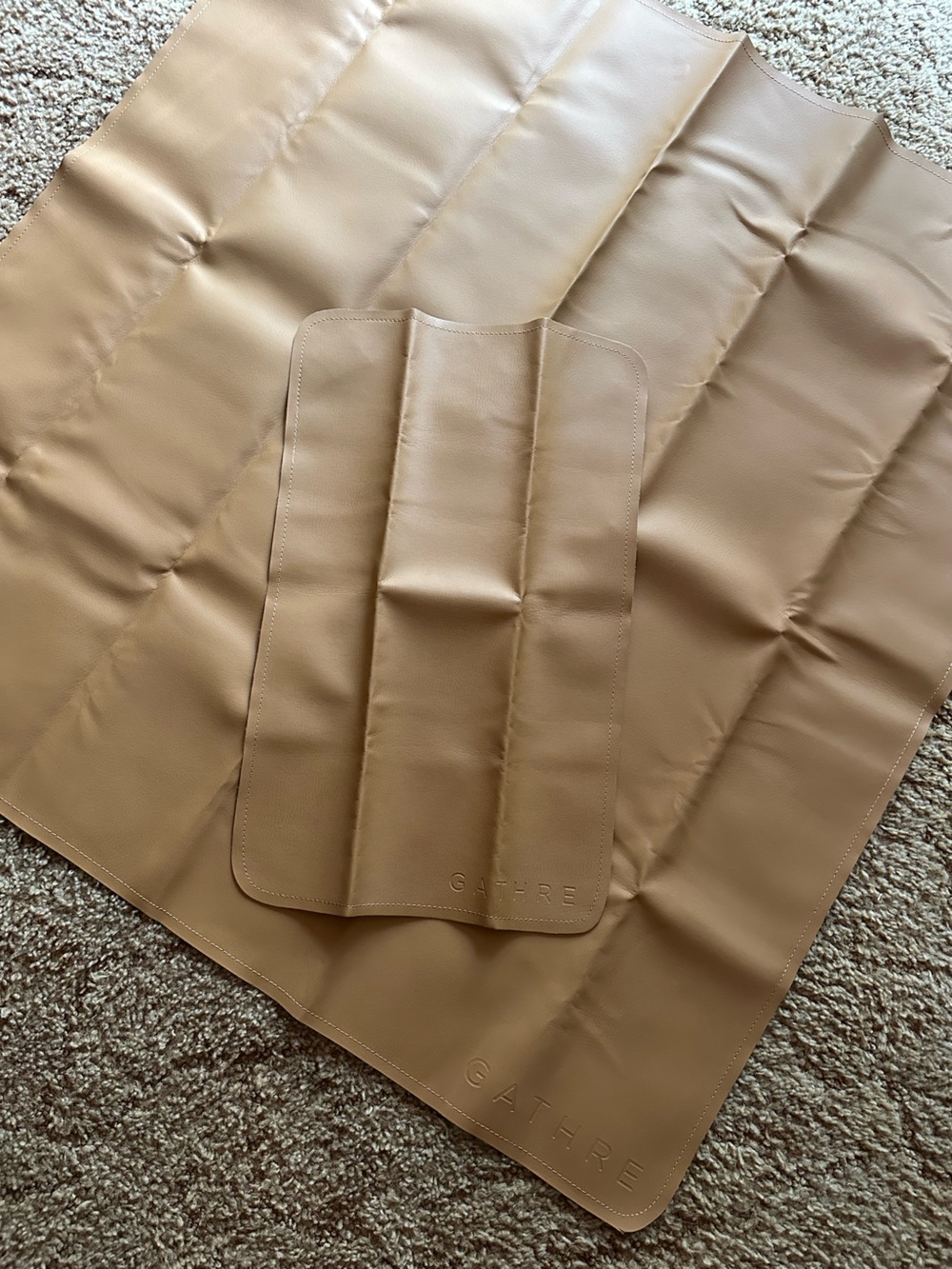 Gathre Mini Play Mat & Changing Mat in Camel Brown